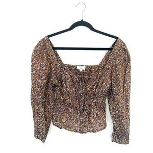 J. Crew with Liberty fabric floral boho crop top - 6